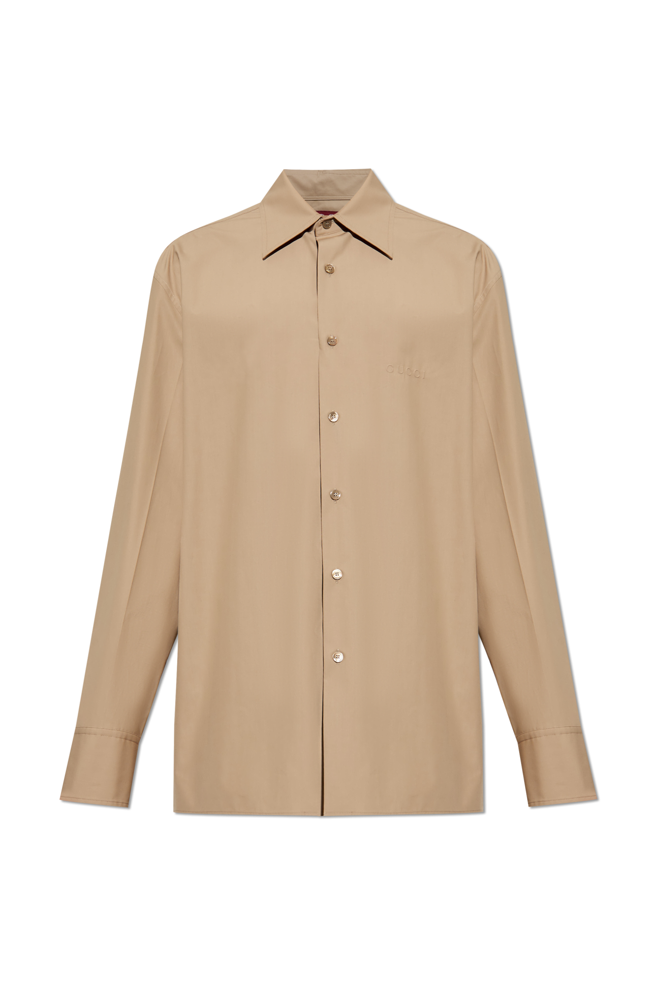 Gucci Cotton shirt with embossed logo | Men's | Vitkac